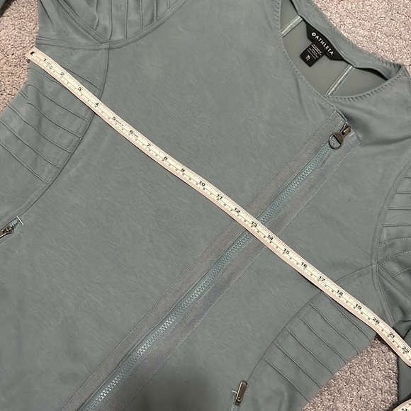 Athleta Moto Jacket In Sage Green XL - Picture 6 of 11